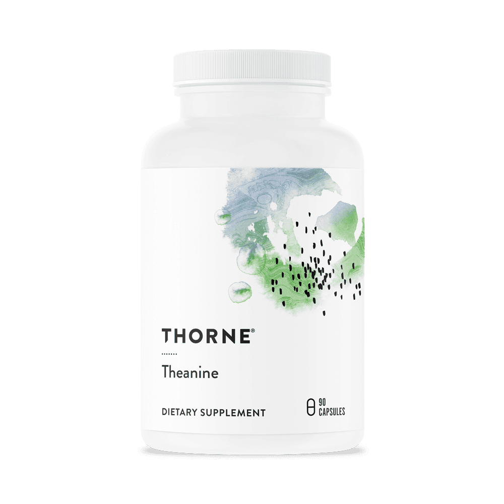 Bottle of L-theanine capsules, 90 capsules
